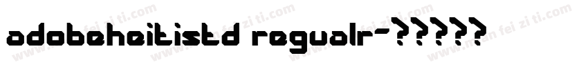 adobeheitistd regualr字体转换